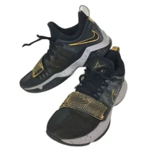 Nike PG 1 Paul George-Men's Size 11.5 -Black/Yellow Basketball Shoes- 878627-006
