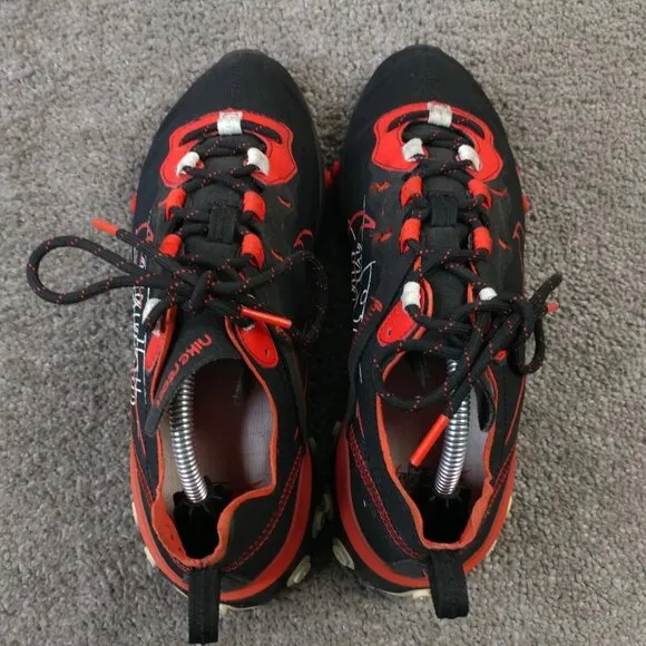 Nike React Element Script Swoosh Mens Size 7 Running Shoes Black Red CK9285-001