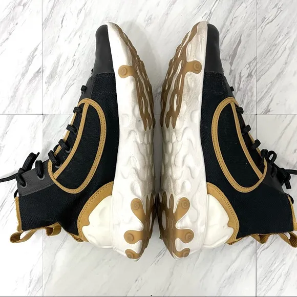 Nike- React Ianga Black White Wheat Phantom Theioth Shoes Size Men’s 8.5