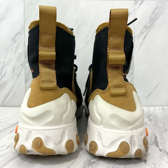 Nike- React Ianga Black White Wheat Phantom Theioth Shoes Size Men’s 8.5