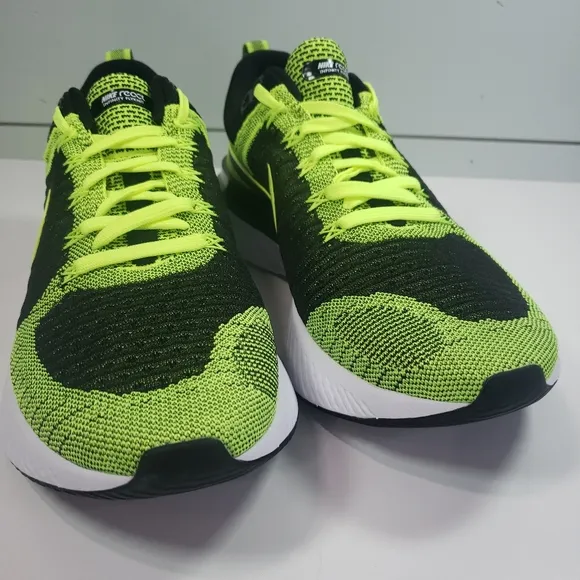 Nike React Infinity FlyKnit 2 Volt Green Black Running Training Sneakers Men's 7