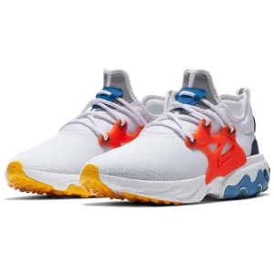 Nike React Presto Breezy Thursday White Orange Blue Sneakers AV2605-100 Size 6