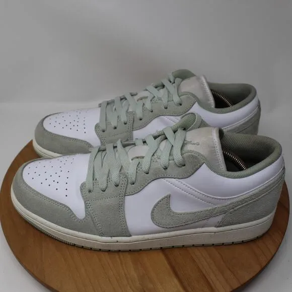 Nike Shoes Mens 11 Air Jordan 1 Low SE Seafoam Sneakers White Green Streetwear