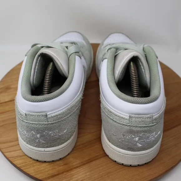 Nike Shoes Mens 11 Air Jordan 1 Low SE Seafoam Sneakers White Green Streetwear
