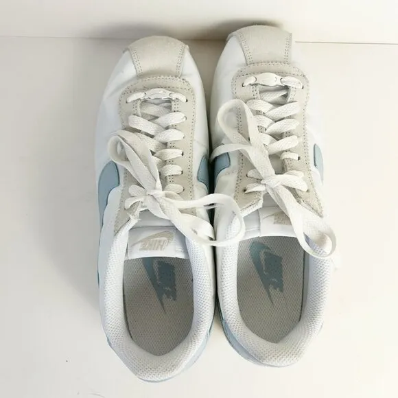 Nike Shoes Womens 8 Cortez Sneakers White Light Armory Blue DZ2795-100 EU 39