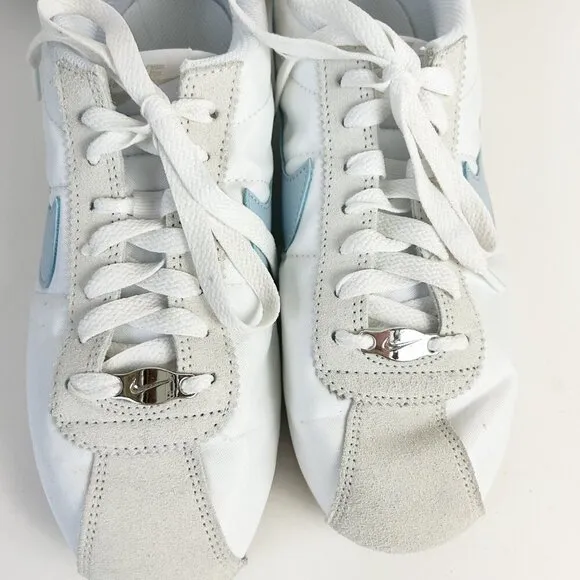 Nike Shoes Womens 8 Cortez Sneakers White Light Armory Blue DZ2795-100 EU 39