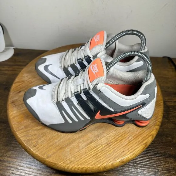 Nike Shox Current White Gray Peach Women's Size 7.5 Running Shoes 639657-103