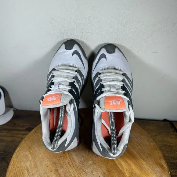 Nike Shox Current White Gray Peach Women's Size 7.5 Running Shoes 639657-103