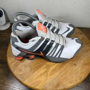 Nike Shox Current White Gray Peach Women's Size 7.5 Running Shoes 639657-103