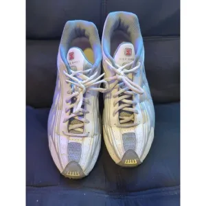 Nike Shox R4 Retro Men's Size 14 Shoes Metallic Silver Comet Red Sneakers