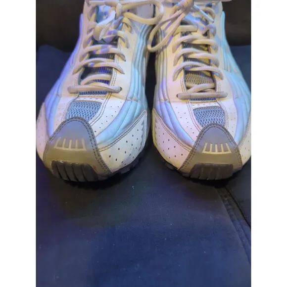 Nike Shox R4 Retro Men's Size 14 Shoes Metallic Silver Comet Red Sneakers