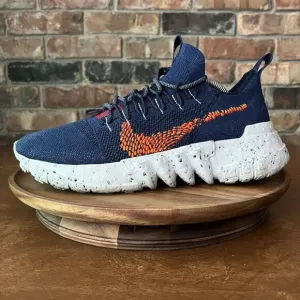 Nike Space Hippie 01 Midnight Navy Magma Orange Mens Athletic Shoes Sneakers 11