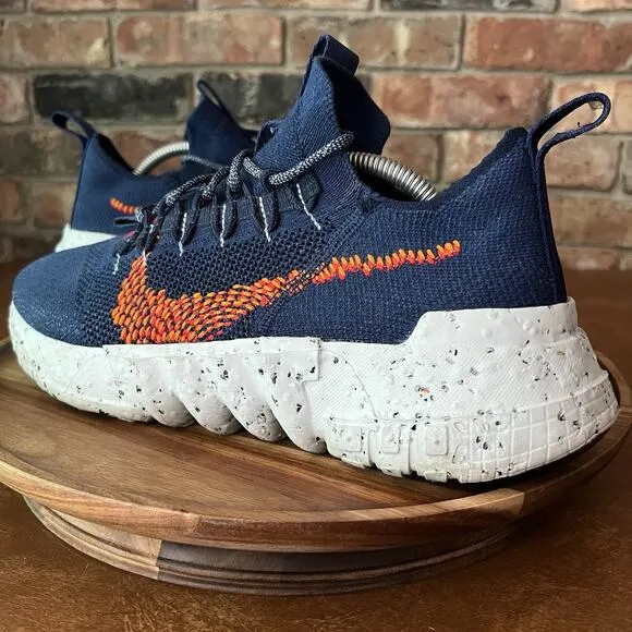 Nike Space Hippie 01 Midnight Navy Magma Orange Mens Athletic Shoes Sneakers 11