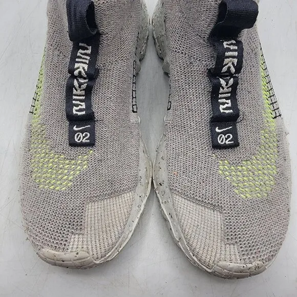 Nike Space Hippie 02 Low Mens 10.5 Sneakers Shoes Gray Volt CQ3988-002