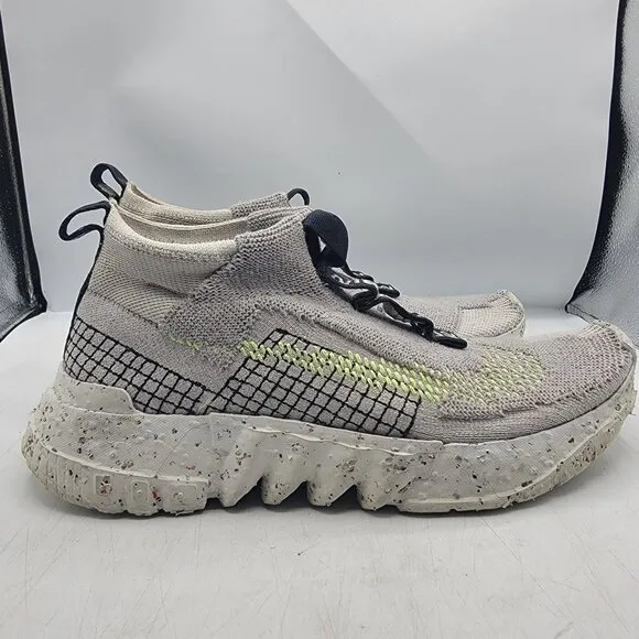 Nike Space Hippie 02 Low Mens 10.5 Sneakers Shoes Gray Volt CQ3988-002