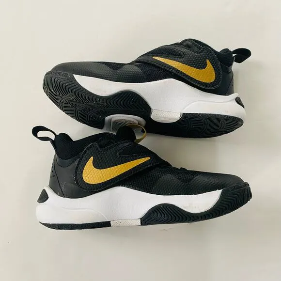 Nike | Team Hustle D 11 Basketball Shoes EUC 11c Black Gold