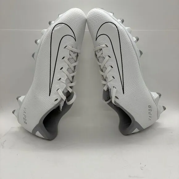 Nike Vapor Edge Team White Wolf Gray CZ2606-100 Men’s Size 13 Cleats Shoes