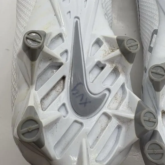 Nike Vapor Edge Team White Wolf Gray CZ2606-100 Men’s Size 13 Cleats Shoes