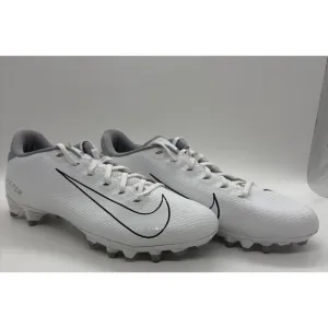 Nike Vapor Edge Team White Wolf Gray CZ2606-100 Men’s Size 13 Cleats Shoes
