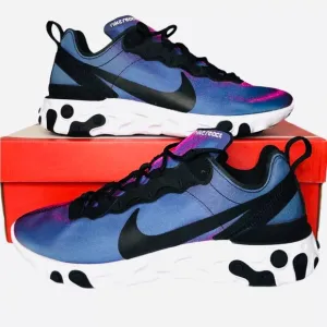 Nike Womens React Element 55 PREMIUM Sunset Purple Running Shoe CD6964-001 Sz 12
