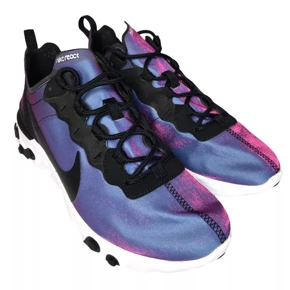 Nike Womens React Element 55 PREMIUM Sunset Purple Running Shoe CD6964-001 Sz 12