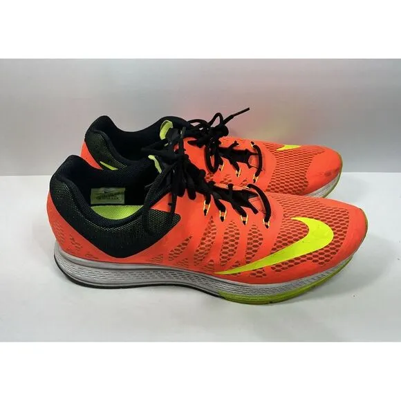 Nike Zoom Elite 7 Running Shoes Mens Sz 14 Orange Athletic Sneaker Neutral Ride‎