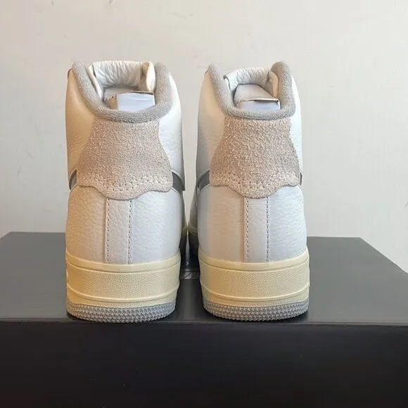 Nike Air Force 1 High Sculpt White Silver US Women 9/UK 6.5/EU 40.5(DC3590-101)
