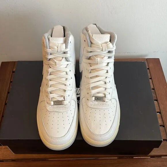 Nike Air Force 1 High Sculpt White Silver US Women 9/UK 6.5/EU 40.5(DC3590-101)
