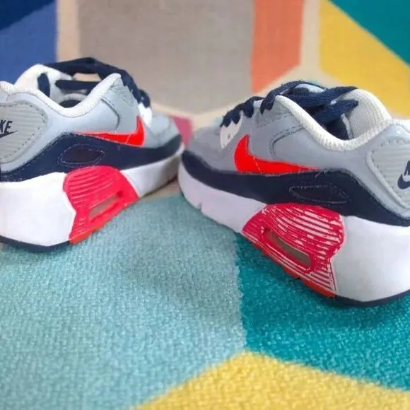 Nike Air Max 90 LTR Baby/Toddler Shoes (Light Smoke Grey/Dark Obsidian/Phantom/B