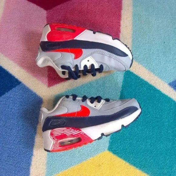 Nike Air Max 90 LTR Baby/Toddler Shoes (Light Smoke Grey/Dark Obsidian/Phantom/B