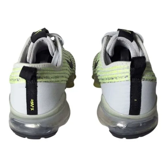 NIKE Air VaporMax Flyknit 3 &quot;Light Silver Volt' Running Shoes Size W7/Y5.5Y