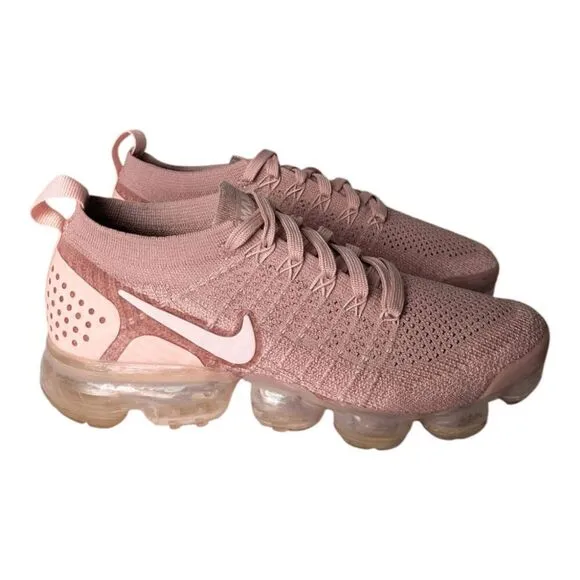 NIKE Air VaporMax Flyknit 3 &quot;Rust Pink&quot; Running Shoes Size 8