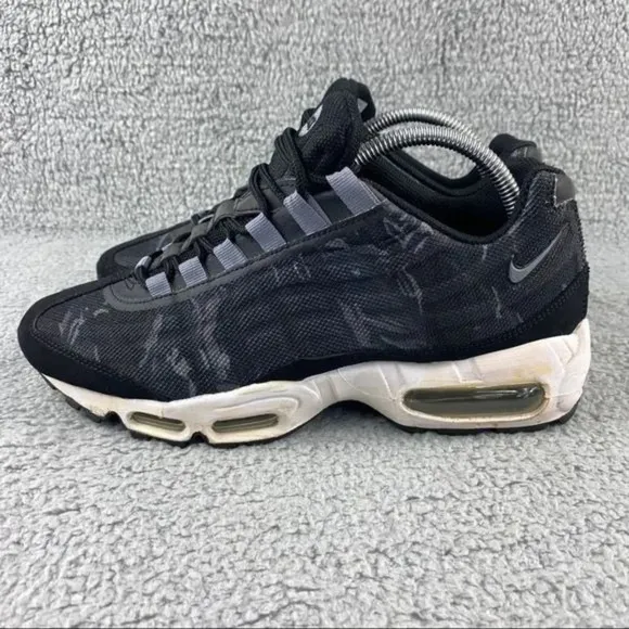 NIKE AIR MAX 95 Premium PRM Tape Shoes Mens 7.5 Camo Black Running Sneaker Laces