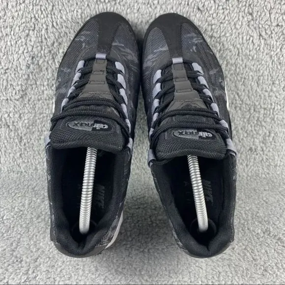 NIKE AIR MAX 95 Premium PRM Tape Shoes Mens 7.5 Camo Black Running Sneaker Laces