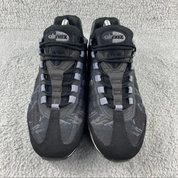 NIKE AIR MAX 95 Premium PRM Tape Shoes Mens 7.5 Camo Black Running Sneaker Laces