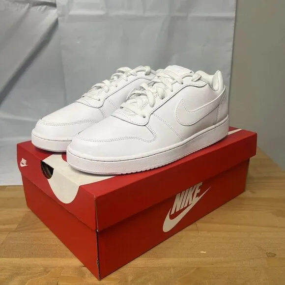 Nike Ebernon Low AQ1779-100 Sneaker Women's 11 White Leather Casual Shoes BBS129