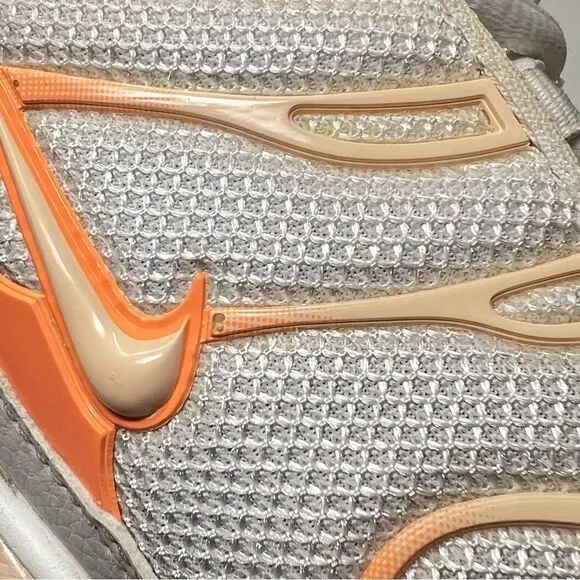 Nike Womens Air Max Plus Tn Running Shoes in White Atomic Orange 10