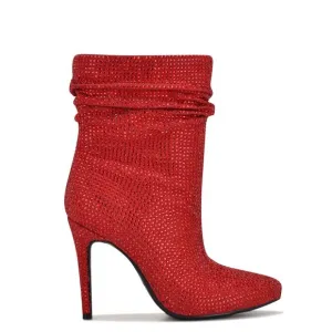 Nine West Red Dazzle Dress Booties