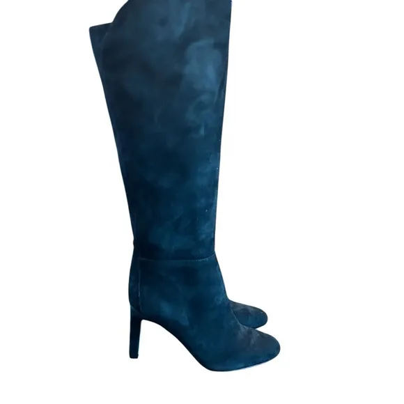 Nine West  Sancha Suede Knee High  Stiletto Heel Dress  Boots NEW Size 9