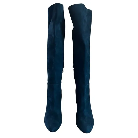Nine West  Sancha Suede Knee High  Stiletto Heel Dress  Boots NEW Size 9