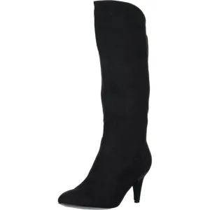 Nine West Women Buyah 2 Knee High Dress Boots Size US 6M Black Faux Suede