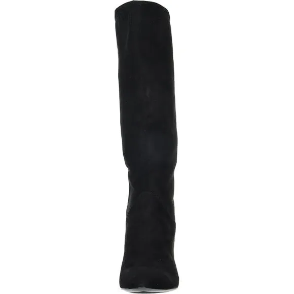 Nine West Women Buyah 2 Knee High Dress Boots Size US 6M Black Faux Suede