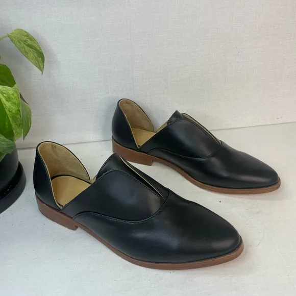 Nisolo‎ Emma d'Orsay Loafer (Women) Anthropology Black Leather 8.5 M, G 130