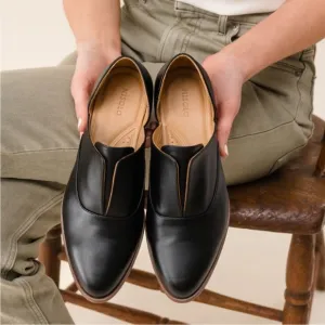 Nisolo‎ Emma d'Orsay Loafer (Women) Anthropology Black Leather 8.5 M, G 130