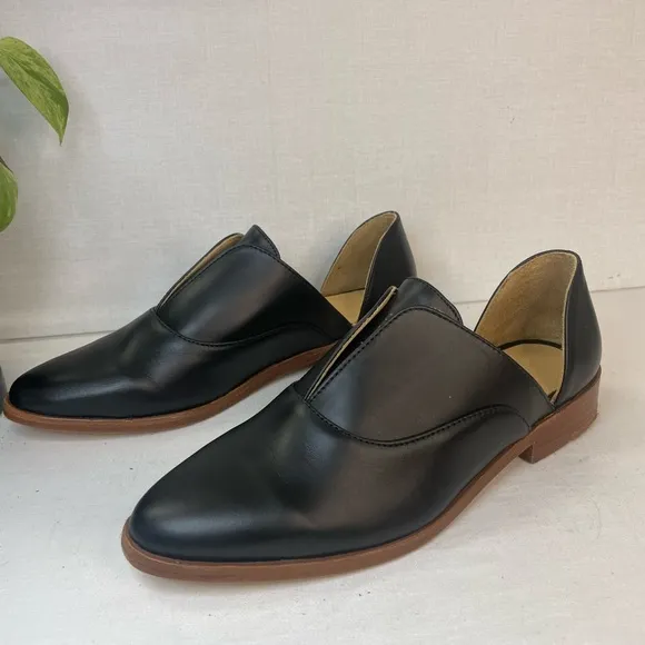 Nisolo‎ Emma d'Orsay Loafer (Women) Anthropology Black Leather 8.5 M, G 130