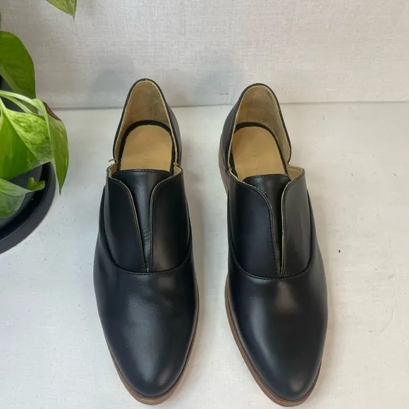 Nisolo‎ Emma d'Orsay Loafer (Women) Anthropology Black Leather 8.5 M, G 130