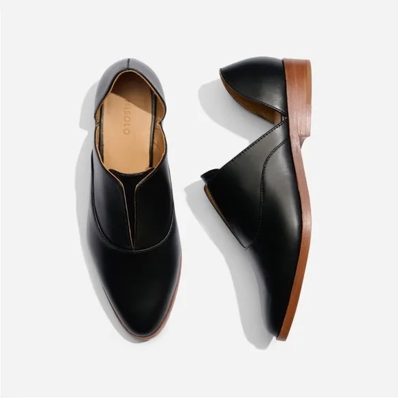 Nisolo‎ Emma d'Orsay Loafer (Women) Anthropology Black Leather 8.5 M, G 130