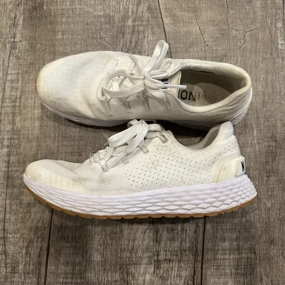 No Bull Ripstop Runner Running Shoes Men's 6 Women's 7.5 White Gum NoBull