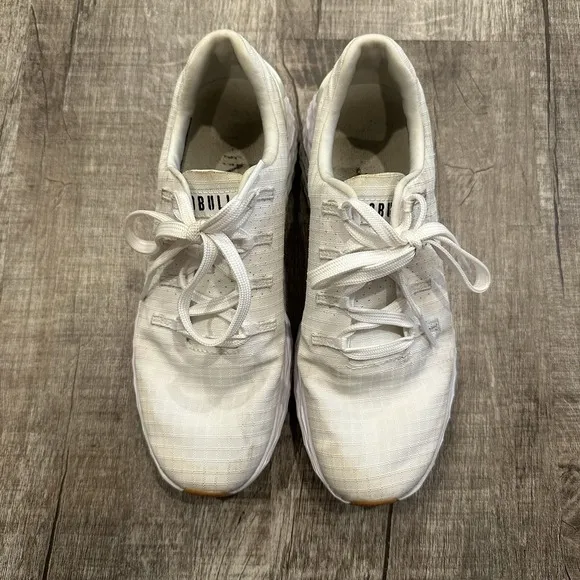 No Bull Ripstop Runner Running Shoes Men's 6 Women's 7.5 White Gum NoBull