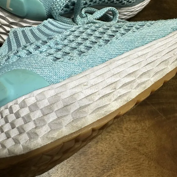 Nobull Knit Runner Running Shoes Sneakers Bright Blue Women's 8 Gum Sole